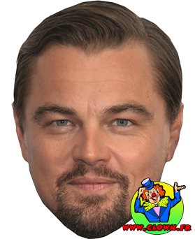 Masque carton Leonardo Di Caprio