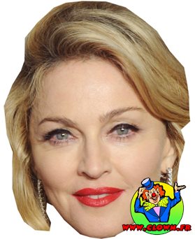 Masque carton Madonna
