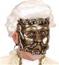 Masque casanova de luxe bronze baroque avec strass autre image 0