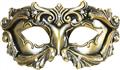 Masque colombine baroque bronze de luxe et strass autre image 0