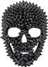 Masque crâne à pointes noires autre image 0