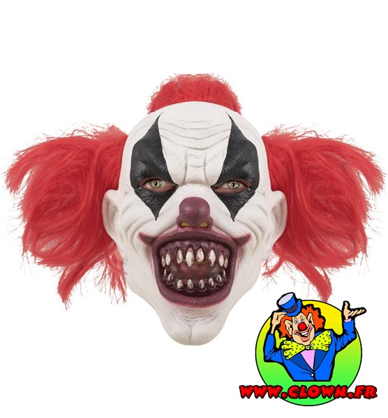 Masque De Clown Effrayant En Latex - Taille Unique Adultes - Pour Halloween, Fêtes Déguisées - Design Réaliste