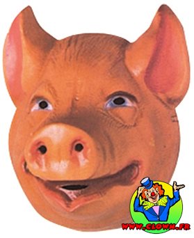 Masque de Cochon Ferme: Accessoire Animaux