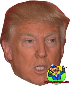 Masque de Donald Trump en Carton