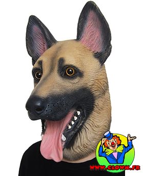 Masque de chien Berger Allemand Réaliste