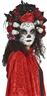 Masque de mortuaire day of dead femme Fleurs autre image 2
