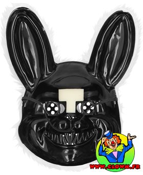 Masque en peluche Bloody lapin - Vue 4