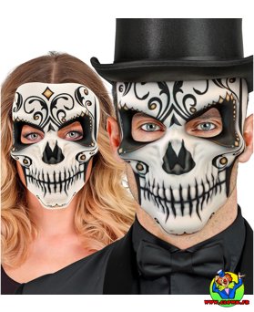 Masque en tissu jour des morts - Vue 2