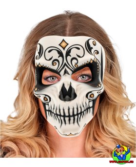 Masque en tissu jour des morts - Vue 4
