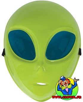 Masque extra-terrestre vert