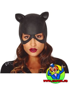 Masque femme-chat latex catwoman