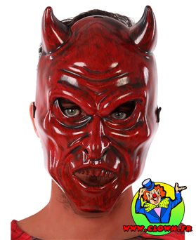 Masque halloween diable PVC
