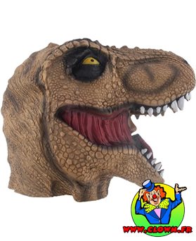 Masque latex dinosaure T-rex