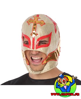Masque lutteur mexicain blanc