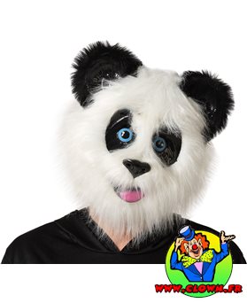 Masque panda poilu
