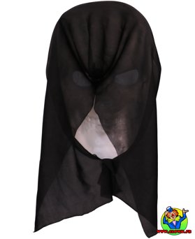 Masque tête de mort avec marque rouge - Vue 4