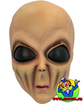Masque tête latex Wrinkly alien