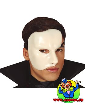 Mi-masque fantôme Halloween