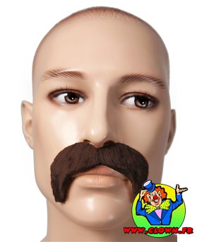 Moustache 1900 marron