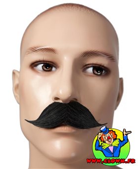 Moustache gentleman noire