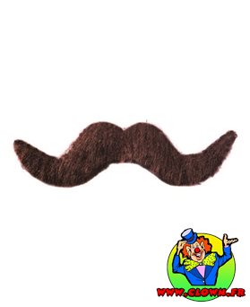 Moustache normal chatain N°2