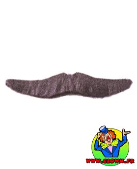 Moustache normal grise N°3