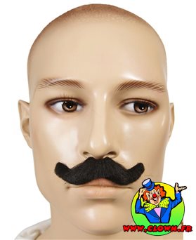 Moustache stylisée noire