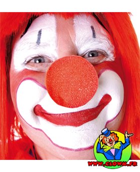 Nez de clown rouge mousse