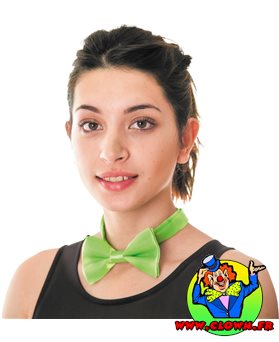 Noeud papillon vert fluo