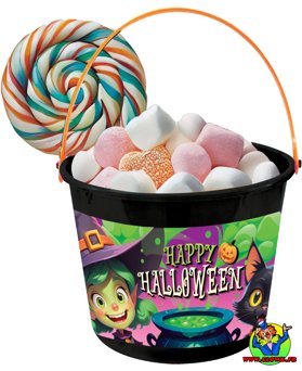 Panier halloween chaudron - Vue 1