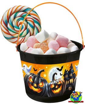 Panier halloween sombre - Vue 1