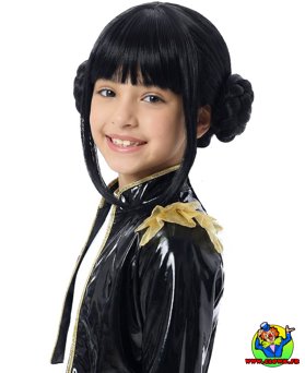 Perruque Kpop - enfant - noir - Vue 1