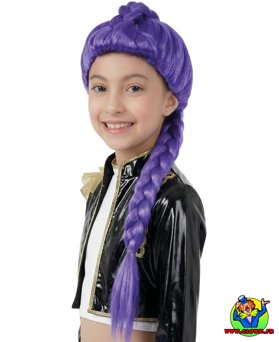Perruque Kpop - enfant - violet - Vue 1