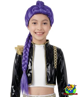 Perruque Kpop - enfant - violet - Vue 2