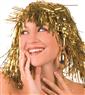 Perruque disco dorée en lamé - Style années 70 pour Femmes autre image 1