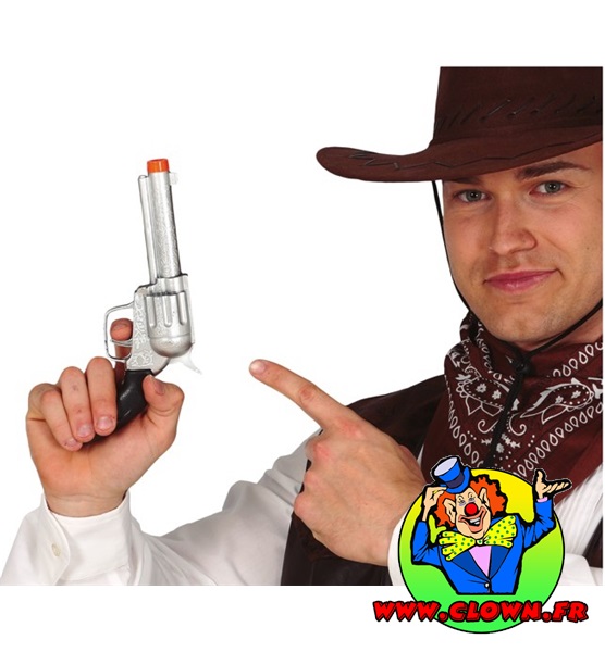 Achat Pistolet cowboy argent sur  ou en boutique sur Paris