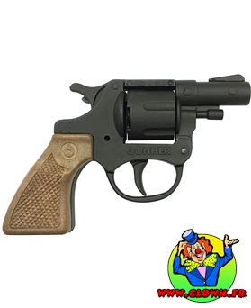 Pistolet petit revolver Police noir