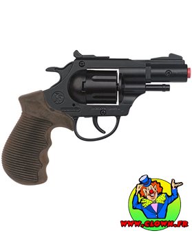 Pistolet revolver Police noir