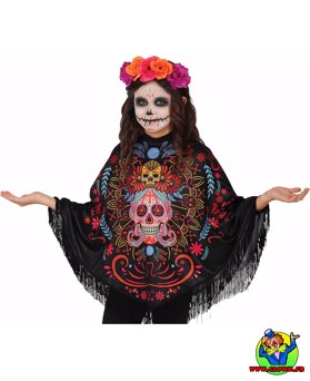 Poncho jour des morts - Vue 4
