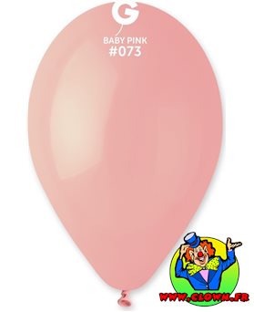 Sachet de 100 ballons standard rose bébé