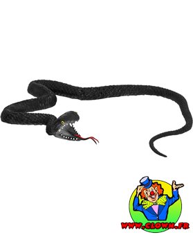 Serpent mou noir
