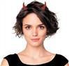 Serre tête corne diable rouge glitter autre image 0
