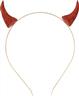 Serre tête corne diable rouge glitter autre image 1