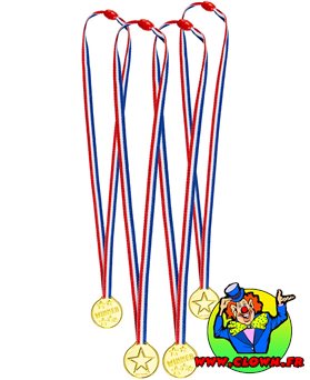 Set de 4 Médailles Déguisement
