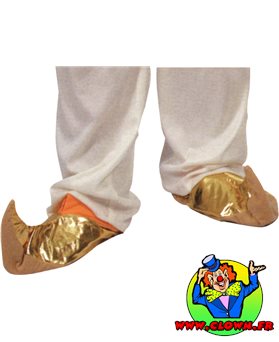 Surchaussures orientales dorées