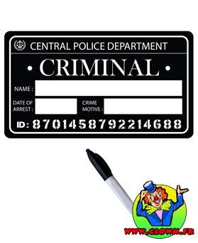 Tableau noir criminel