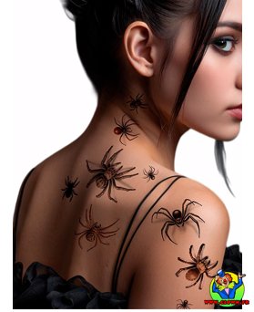 Tatouage araignées - Vue 2