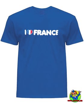 Tee shirt i love france - Vue 2