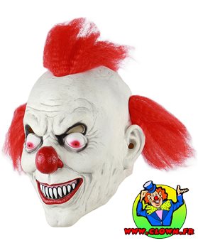 Terrifiant Masque de Clown aux Yeux Exorbités