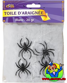 Toile d'araignée 20 gr blanc